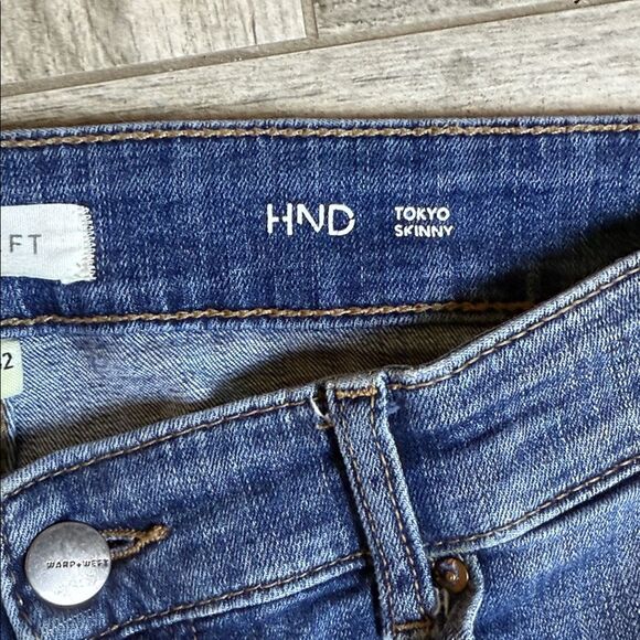 Warp + Weft Men's Slim Blue Denim Jeans - Picture 3 of 10